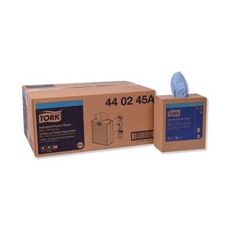Tork Tork, INDUSTRIAL PAPER WIPER, 4-PLY, 8.54 X 16.5, BLUE, 10PK 440245A